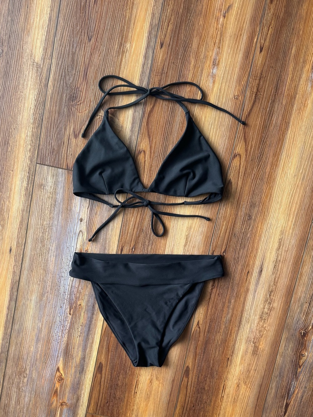 Carve black bikini set